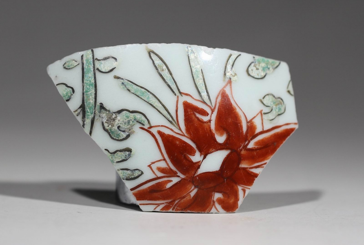 清 康熙？ 五彩 莲花