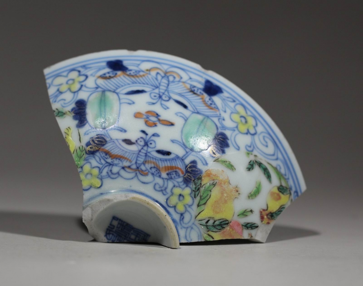 清 嘉庆 斗彩 描金 NO.7581