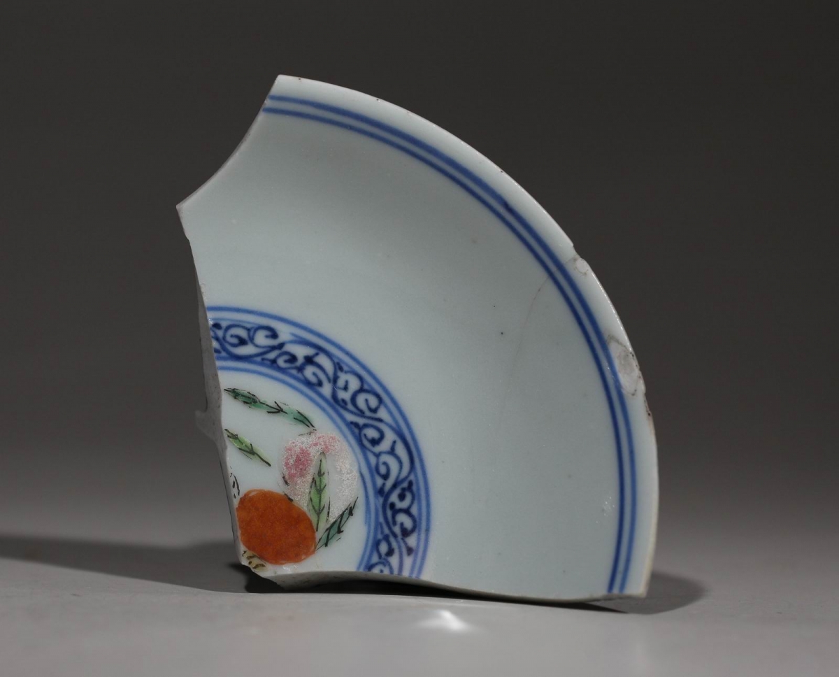 清 嘉庆 斗彩 描金 NO.7581