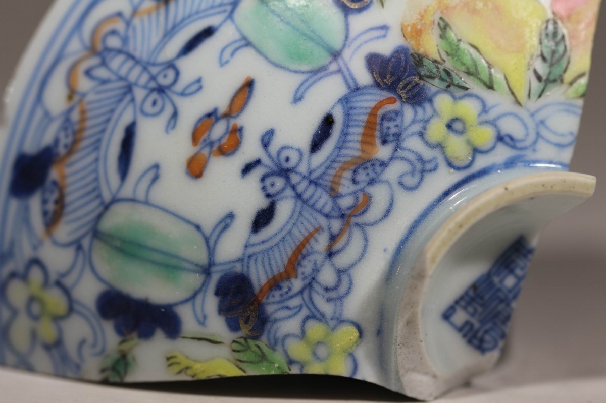 清 嘉庆 斗彩 描金 NO.7581