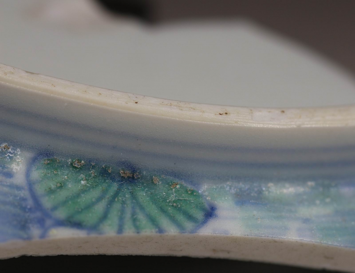 清 嘉庆 道光 斗彩 荷塘