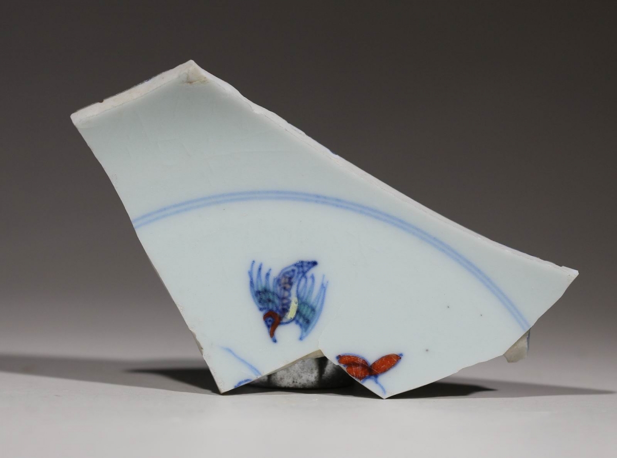 清 嘉庆 道光 斗彩 荷塘