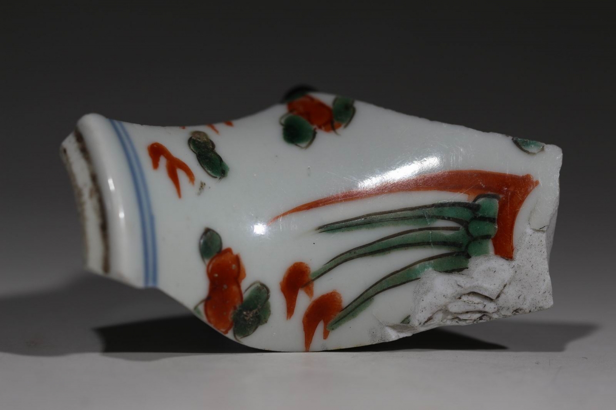  清 雍正 五彩 立瓶