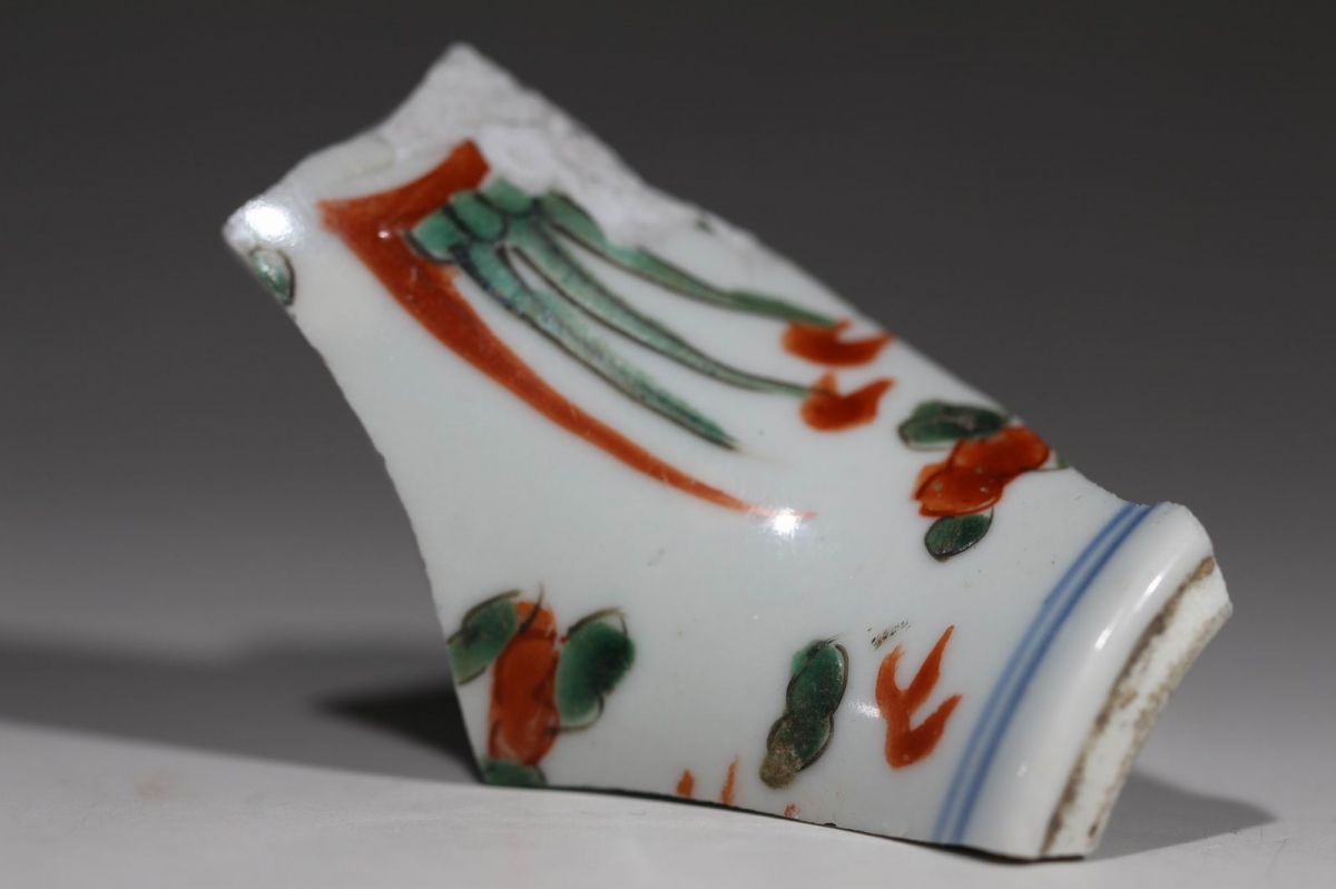  清 雍正 五彩 立瓶