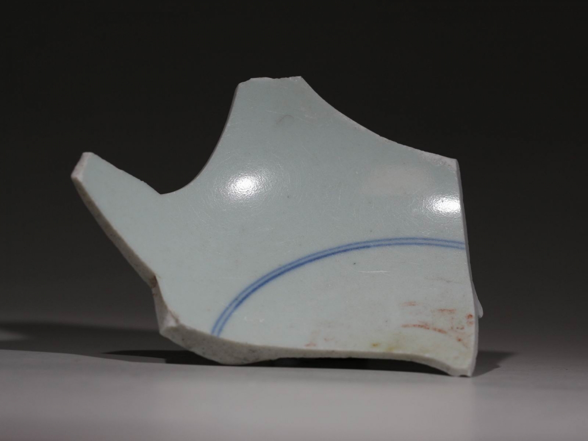 清 道光 青花 粉彩