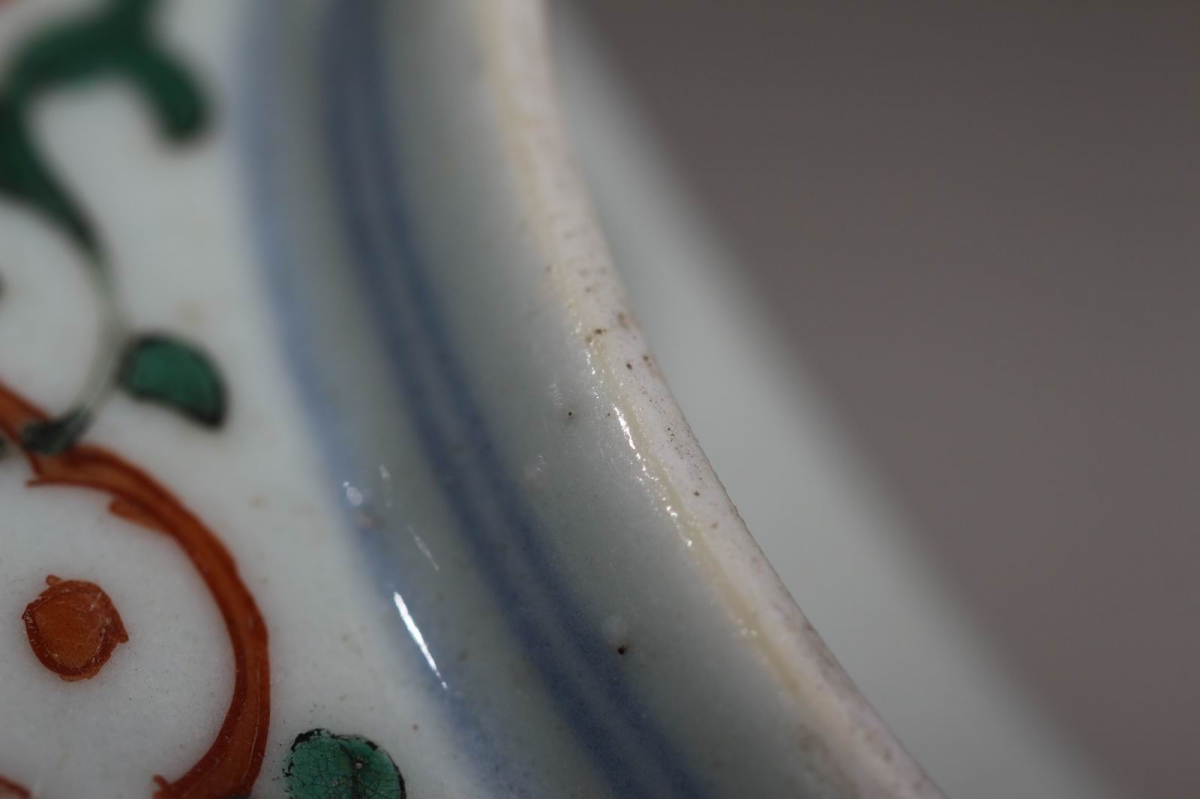 清 道光 青花 粉彩