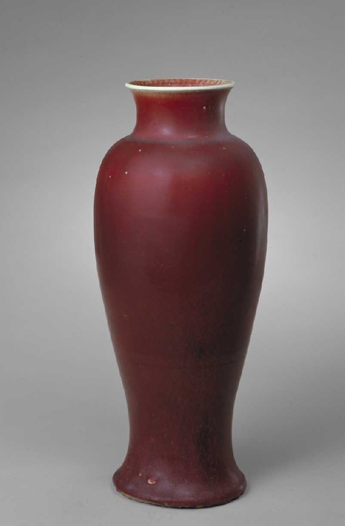 郎窑红釉凤尾尊|故宫博物院