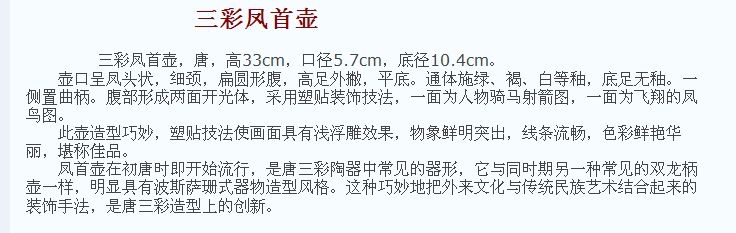 01 唐代 三彩凤首壶.jpg