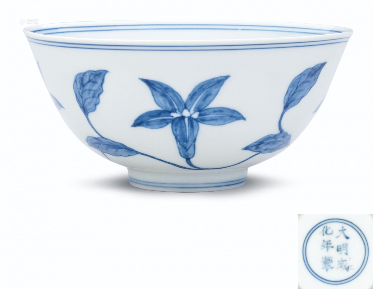 明成化 青花缠枝秋葵纹宫盌 14240万 1.4亿.jpg