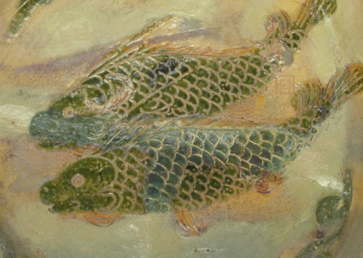 02 宋代 琉璃厂窑黄褐釉彩绘双鱼纹盆_3.jpg