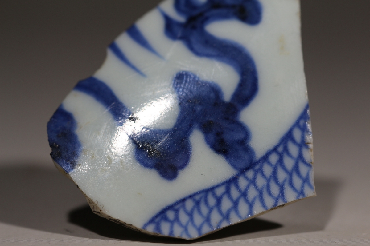 元·青花 龙纹 玉壶春瓶 苏麻离青 麻仓土 NO.7884