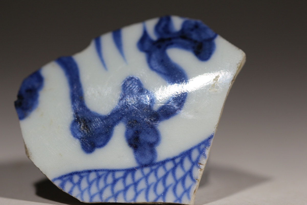 元·青花 龙纹 玉壶春瓶 苏麻离青 麻仓土 NO.7884