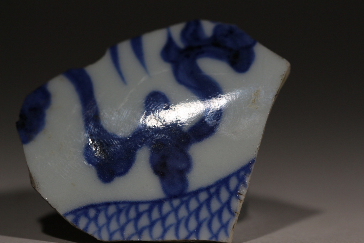 元·青花 龙纹 玉壶春瓶 苏麻离青 麻仓土 NO.7884