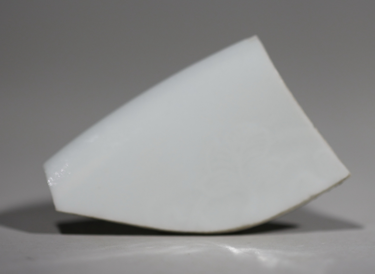 【御瓷】明·永乐 甜白釉 暗刻 NO.7908