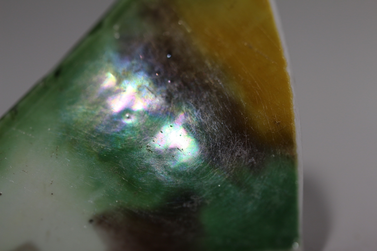 【御瓷】清·康熙 虎皮三彩 暗刻 NO.7910