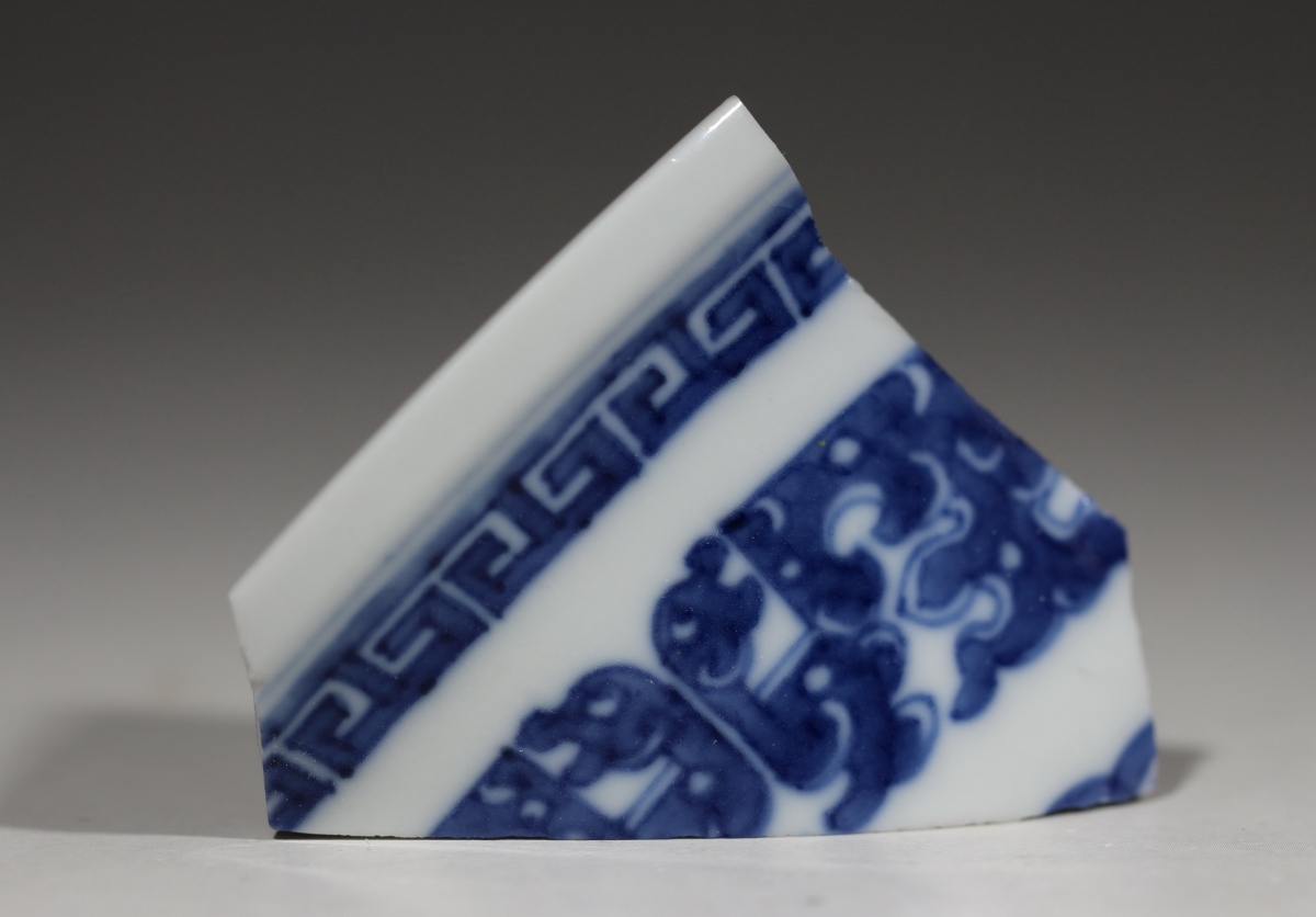 清·乾隆 浙青料 青花 NO.7919