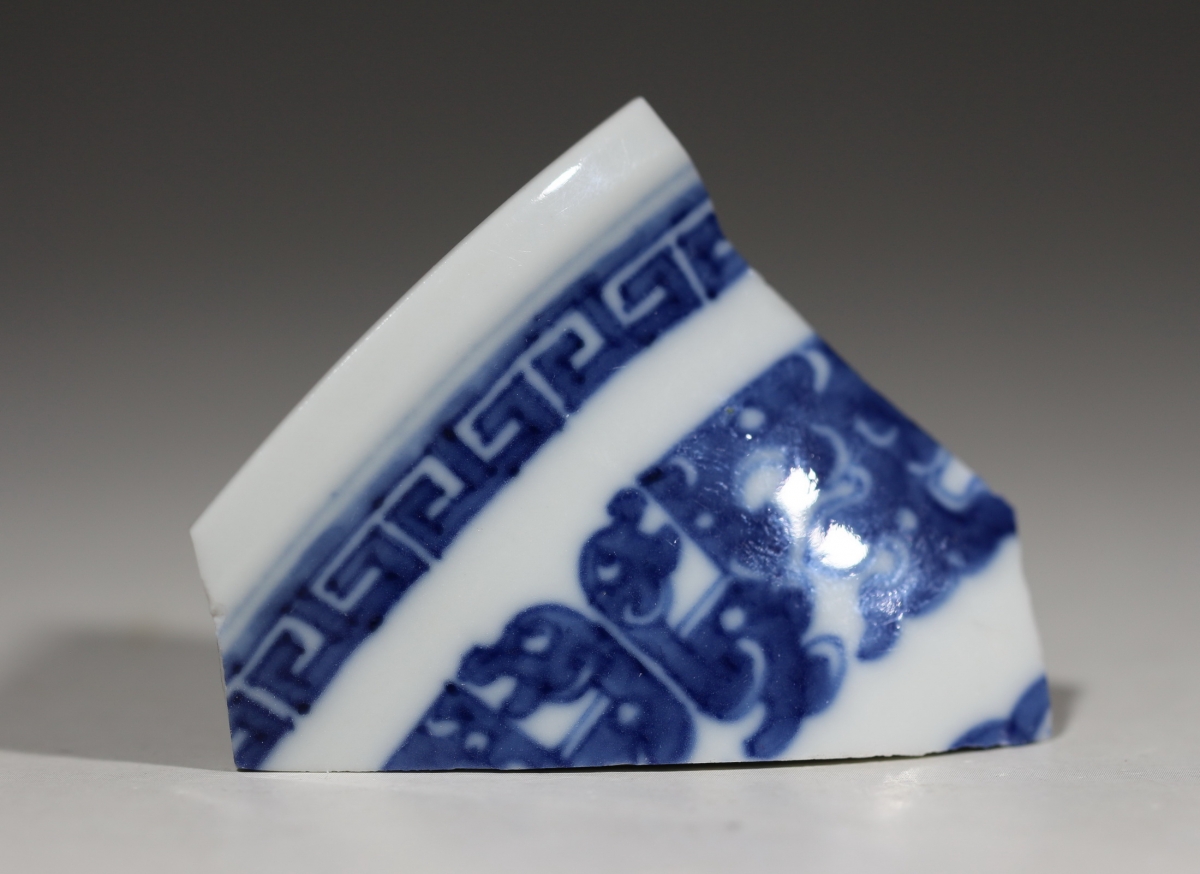 清·乾隆 浙青料 青花 NO.7919