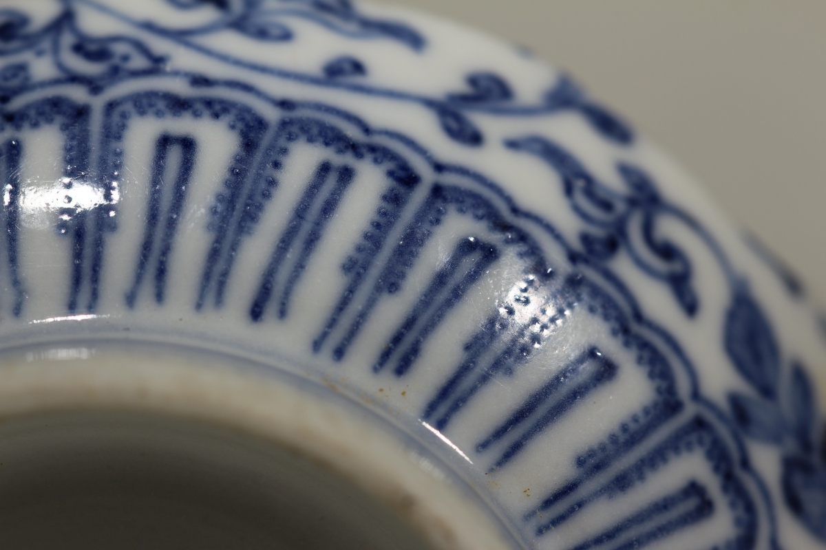 清·乾隆 浙青料 青花 NO.7923