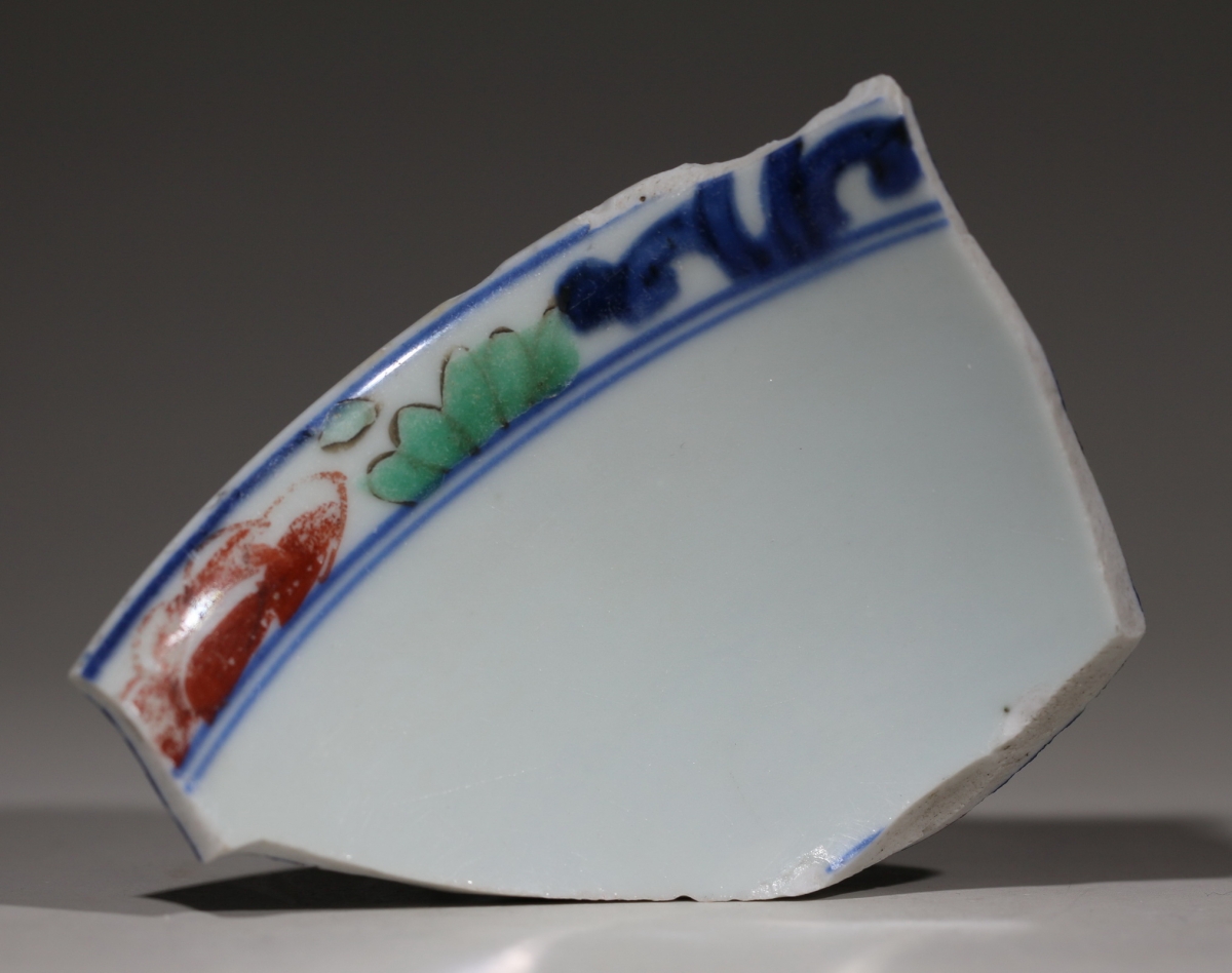 清·康熙 青花五彩 五谷丰登