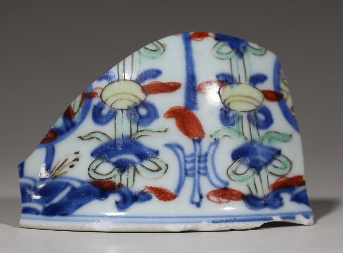 清·康熙 青花五彩 五谷丰登