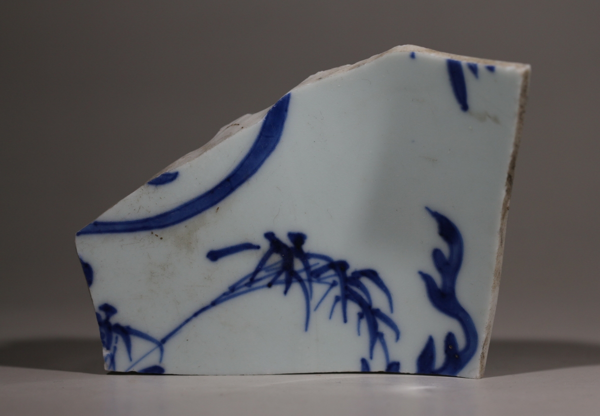 清·康熙 浙青 青花 二层胎 NO.7956