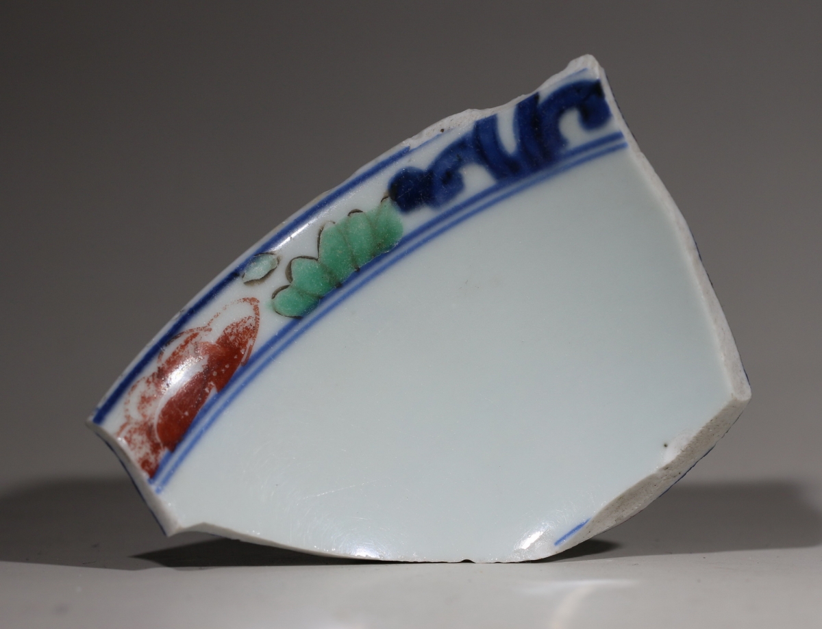 清·康熙 青花五彩 五谷丰登 NO.7977