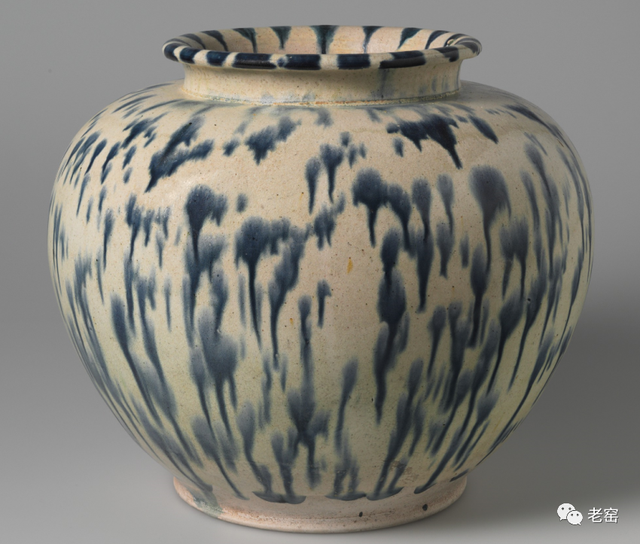 唐 三彩蓝斑万年罐 台北故宫博物院馆藏