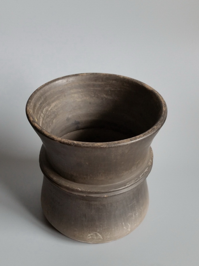 汉代 黑陶觚  文房  黑陶箍 黑陶杯