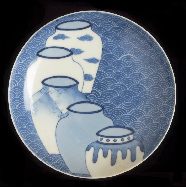 染付壶文皿 洛杉矶郡立美术馆