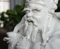 雕塑瓷 近代 财神  老者 NO.7049