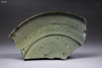 钧窑 黑胎 盘 鸡爪纹 蚯蚓走泥纹 NO.1455