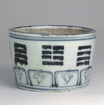 元代青花八卦纹筒形香炉1|北京故宫