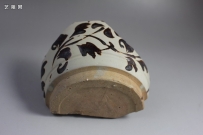 Z-000186  磁州窑 酱釉 画花