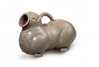 晋 越窑青瓷虎子