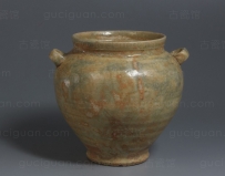 唐代 青釉 双系罐 NO.7362