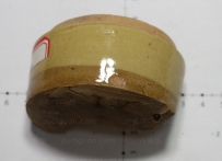 唐代 长沙窑 黄釉 盖盒