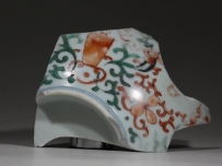 清 道光 青花 粉彩