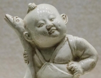 定窑白瓷童子骑鹅注子 北宋  河北省崇礼县文物保管所藏