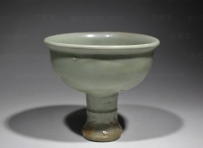 元代龙泉窑 高足盌 高足碗 高足杯 酒杯 NO.6740