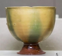 邛窑 三彩花口杯  晚唐-五代 -成都博物馆藏