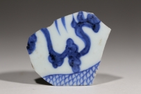 【御瓷】元·青花 龙纹 玉壶春瓶 苏麻离青 麻仓土 NO.7884