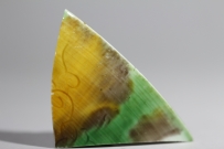 【御瓷】清·康熙 虎皮三彩 暗刻 NO.7910