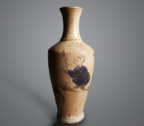 明代 成化  青花五彩  婴戏图 花瓶 酒瓶 NO.6620