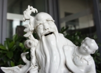 雕塑瓷  道教人物 寿星 孩童 NO.7408