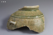 Z-000153 汉代青瓷绿釉 绳纹