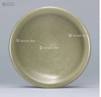 金/元 钧窑青釉浅盘