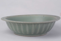 宋代 龙泉窑青釉塑贴双鱼纹洗 |故宫