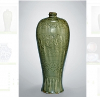 金 耀州窑刻花梅瓶400万