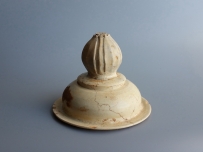 唐代 白釉 佛教 莲花莲藕盖 NO.6763