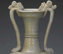 唐代 白釉双龙耳瓶 |故宫博物院